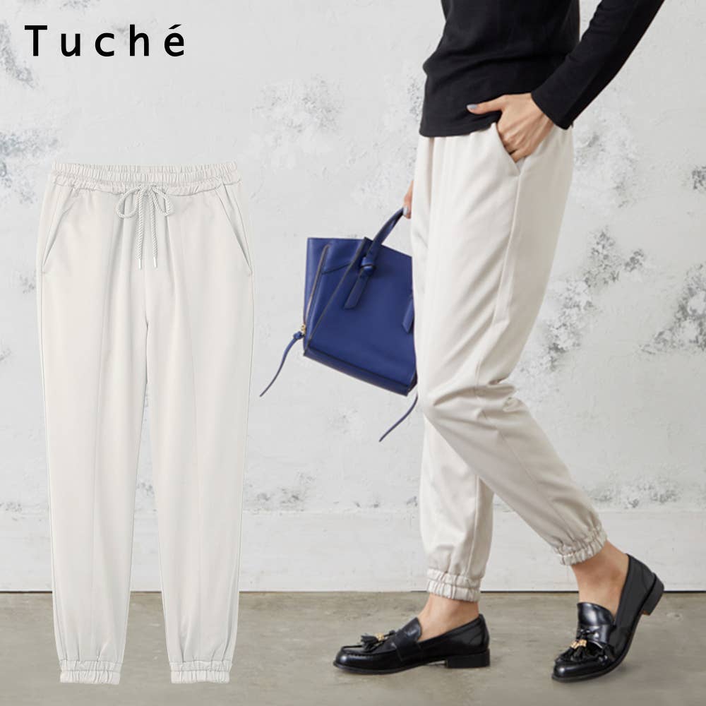 [Jogger/Fleece-lined] Vintage satin pants [SALE]